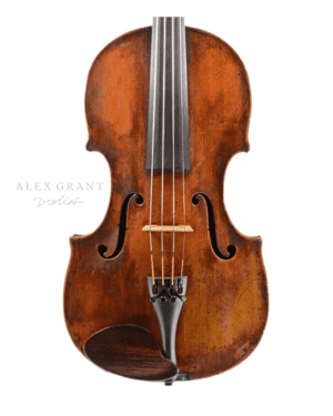 Front view of viola attributed to the maker Joseph Klotz