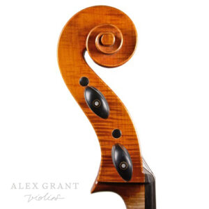 KG300 4/4 Cello Scroll-Side View