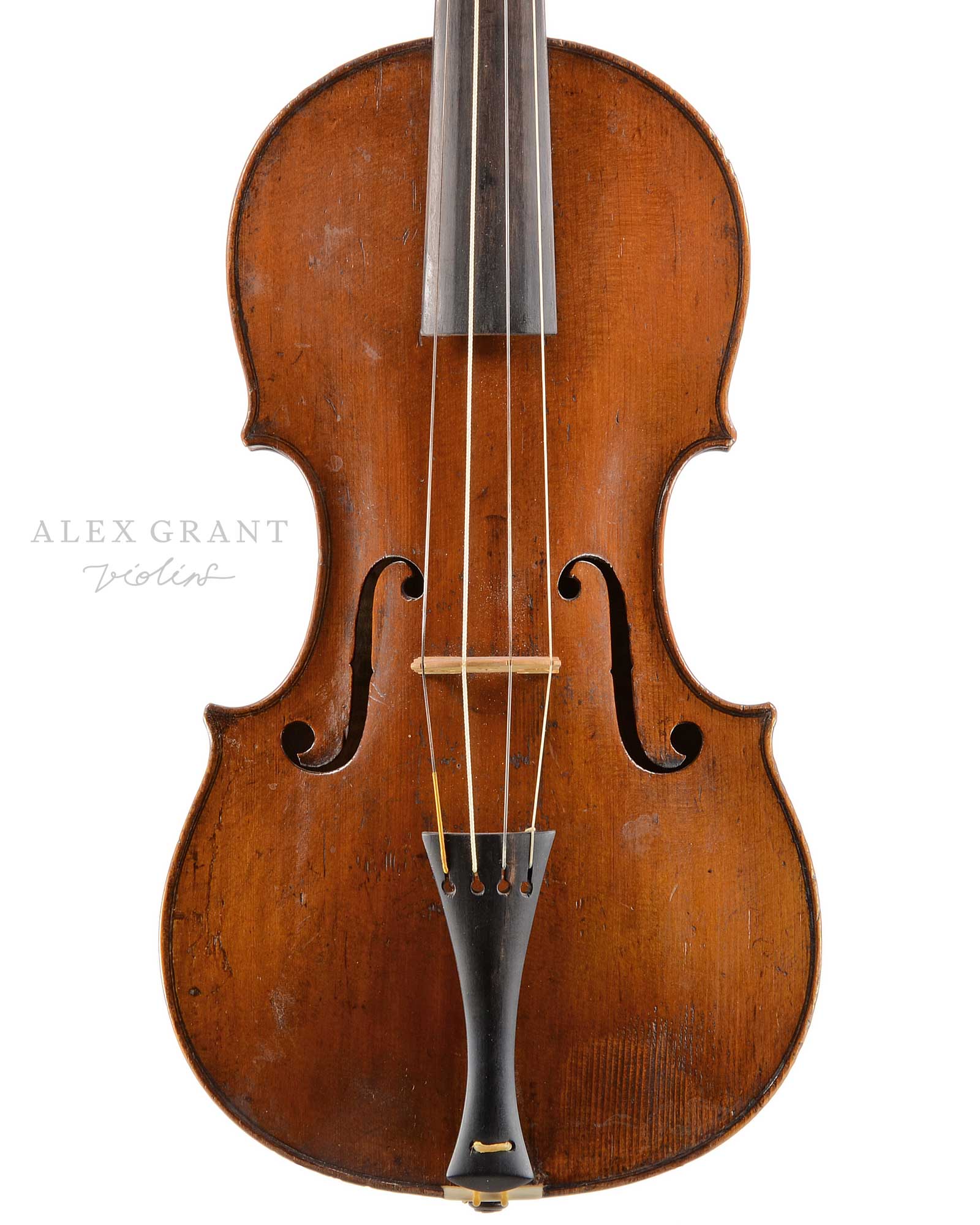 Baroque store violin fingerboard