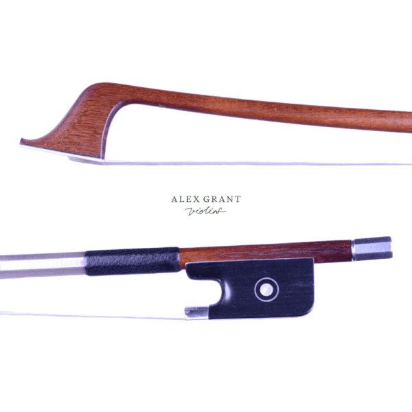 Frog and tip view of Cello bow by Ouchard