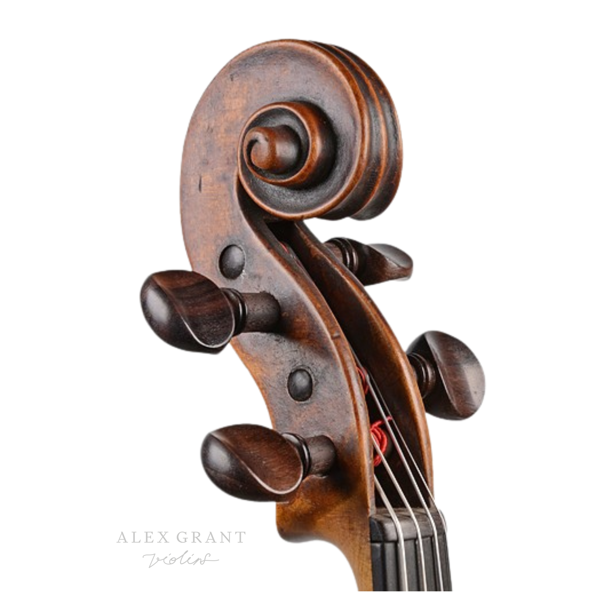 Viola attributed to Joseph Klotz - scroll