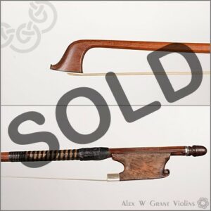 Unstamped German violin bow, c.1920
