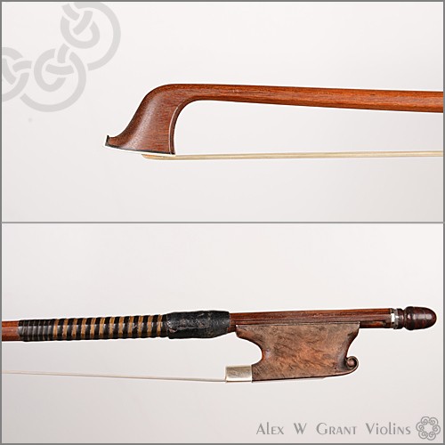 Unstamped German violin bow, c.1920-0