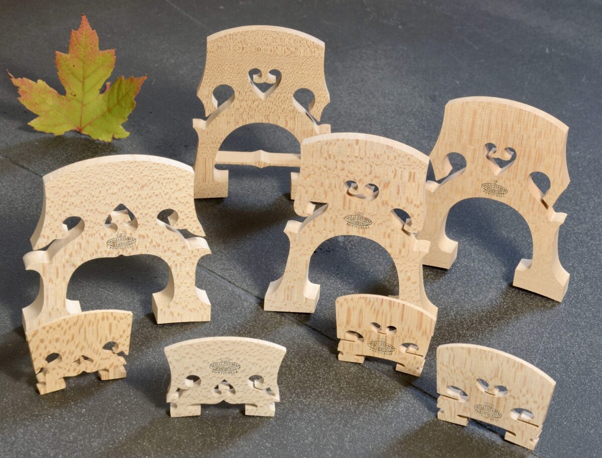 Fine bridge blanks for violin, viola and cello