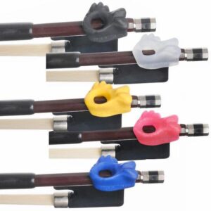 Colour rage of bow hold fish grips available in concert black, sliver, yellow, sparkly pink and blue.