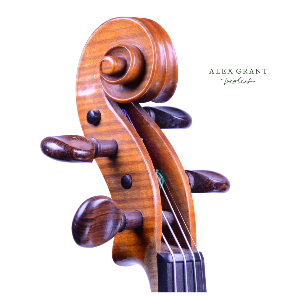 French Violin Labelled 'Francois Barzoni a Chateau Thierry' c.1910 - Image 4